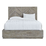 The Gray Barn Morning Star Queen-size Solid Wood Platform Bed in Rustic Latte
