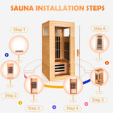 Hershey far-infrared wooden sauna room
