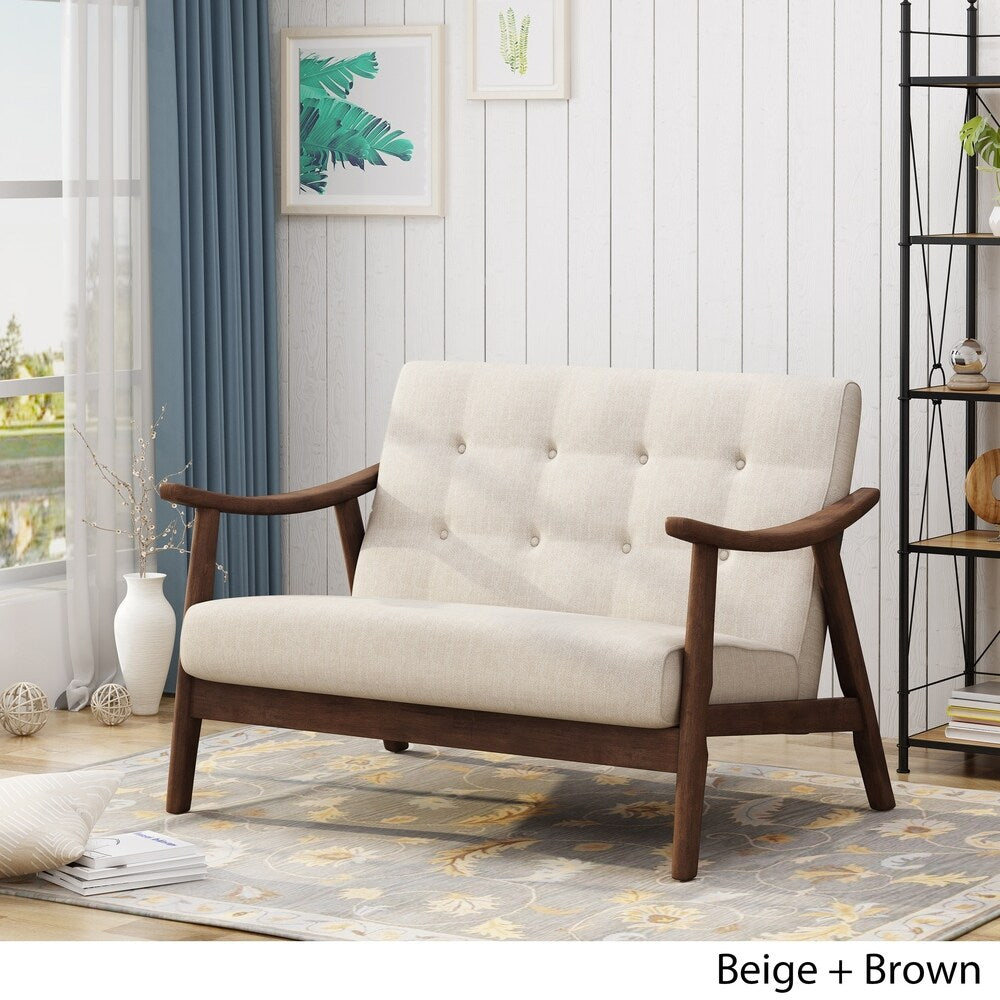 Hetel Mid-Century Modern Settee by Chirstopher Knight Home