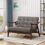 Hetel Mid-Century Modern Settee by Chirstopher Knight Home