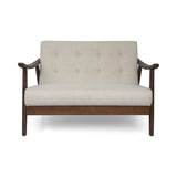 Hetel Mid-Century Modern Settee by Chirstopher Knight Home