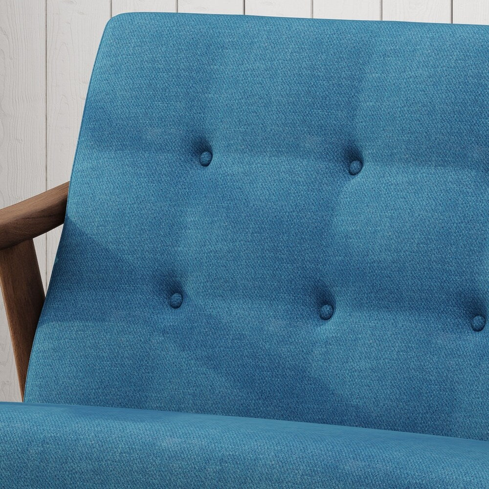 Hetel Mid-Century Modern Settee by Chirstopher Knight Home