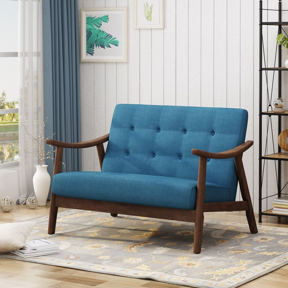 Hetel Mid-Century Modern Settee by Chirstopher Knight Home