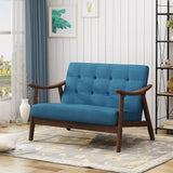 Hetel Mid-Century Modern Settee by Chirstopher Knight Home