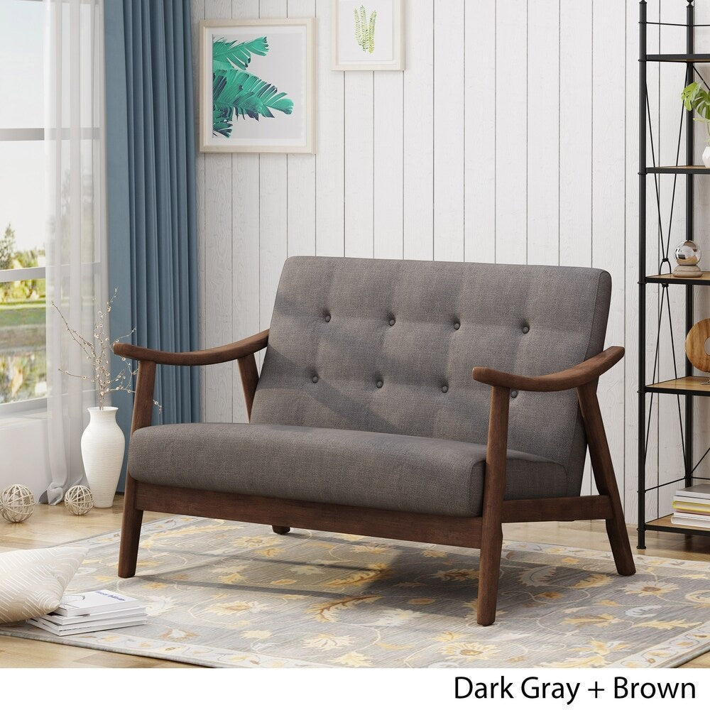 Hetel Mid-Century Modern Settee by Chirstopher Knight Home