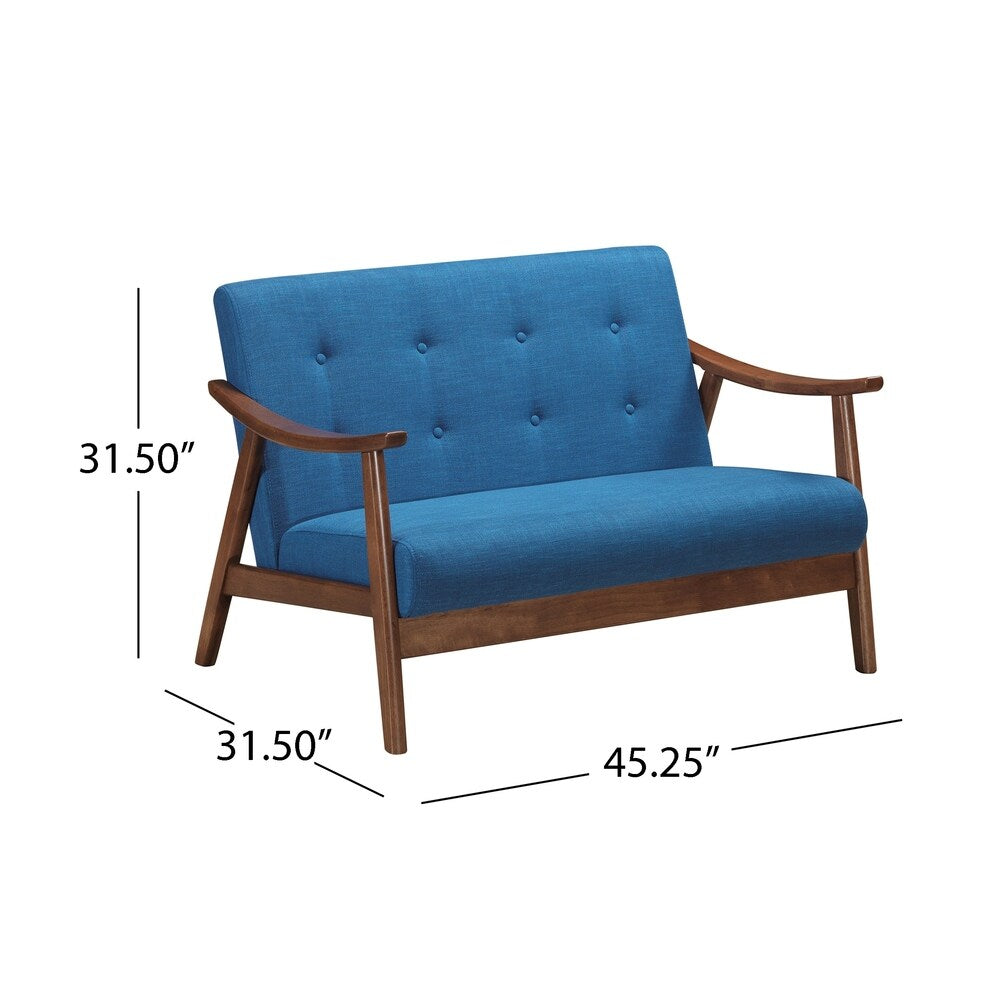 Hetel Mid-Century Modern Settee by Chirstopher Knight Home