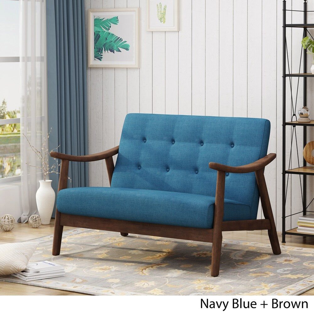 Hetel Mid-Century Modern Settee by Chirstopher Knight Home