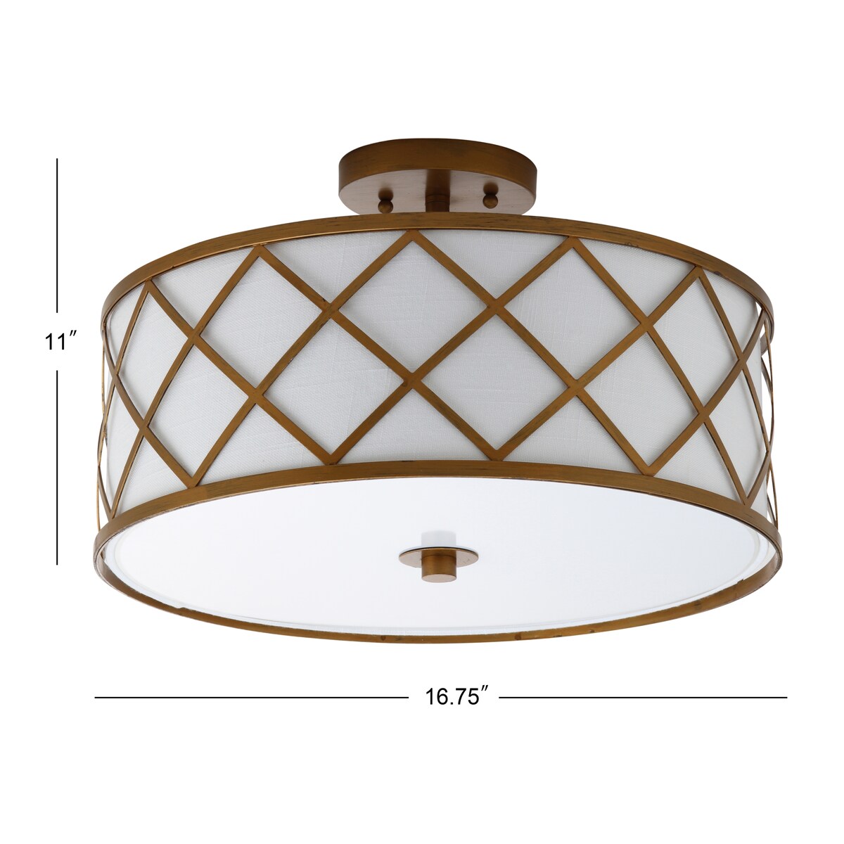 Link Metal LED Flush Mount, by JONATHAN Y