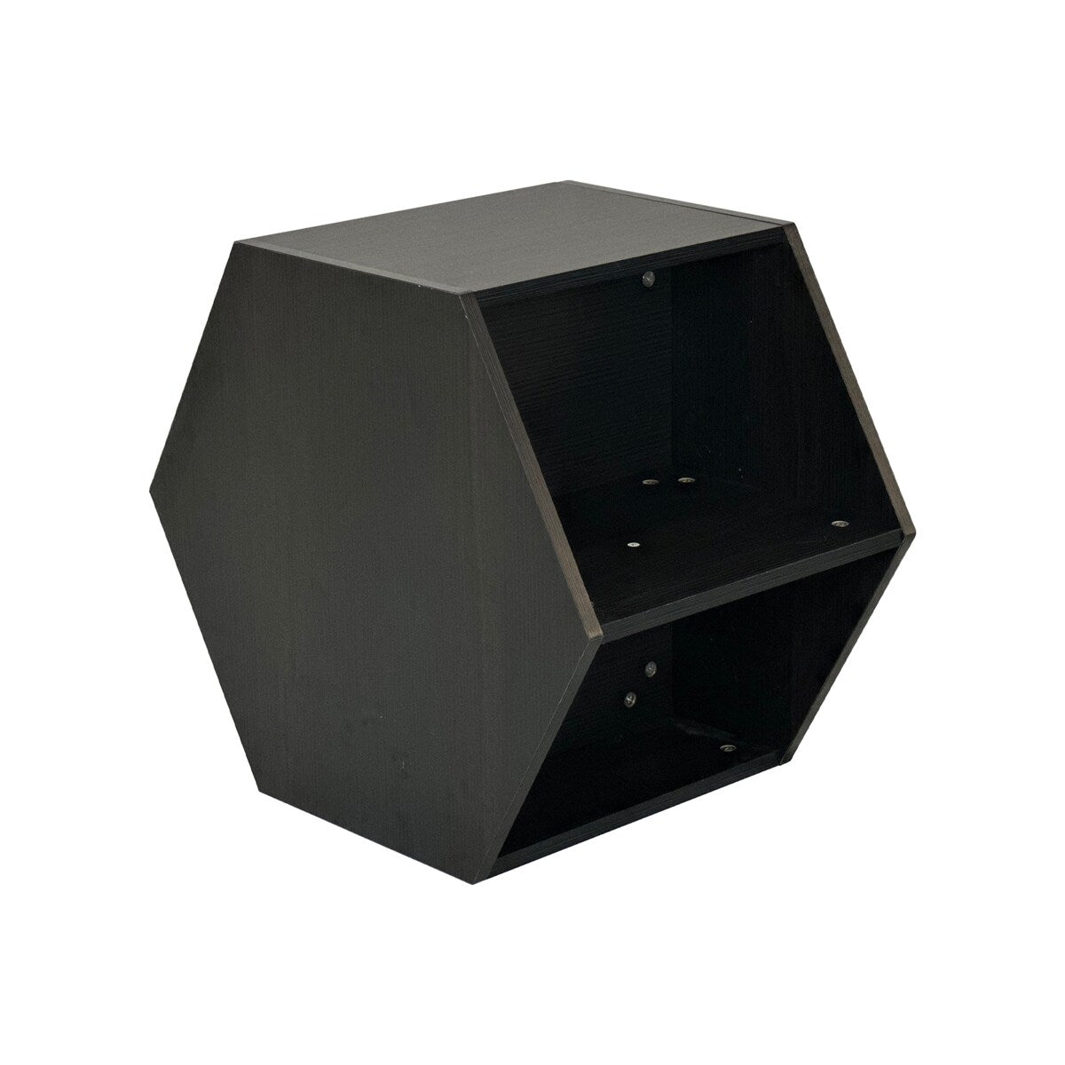 Hexagonal Small Coffee Table with Storage, Unique Modern Coffee Table for Living Room and Office, for Small Spaces
