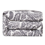 HiEnd Accents Augusta Black and White Botanical Toile Comforter Set, 3PC