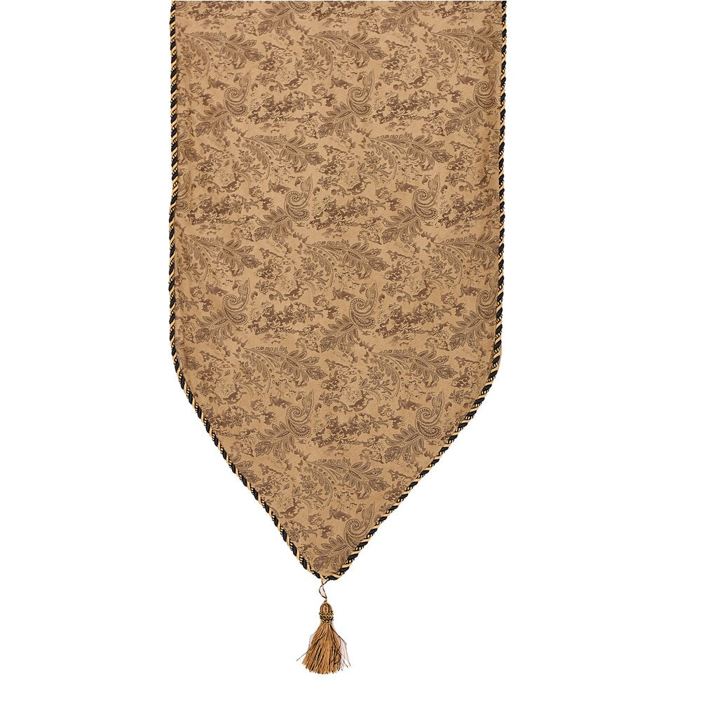 HiEnd Accents Small Paisley Runner 13 X 72 Light Tan
