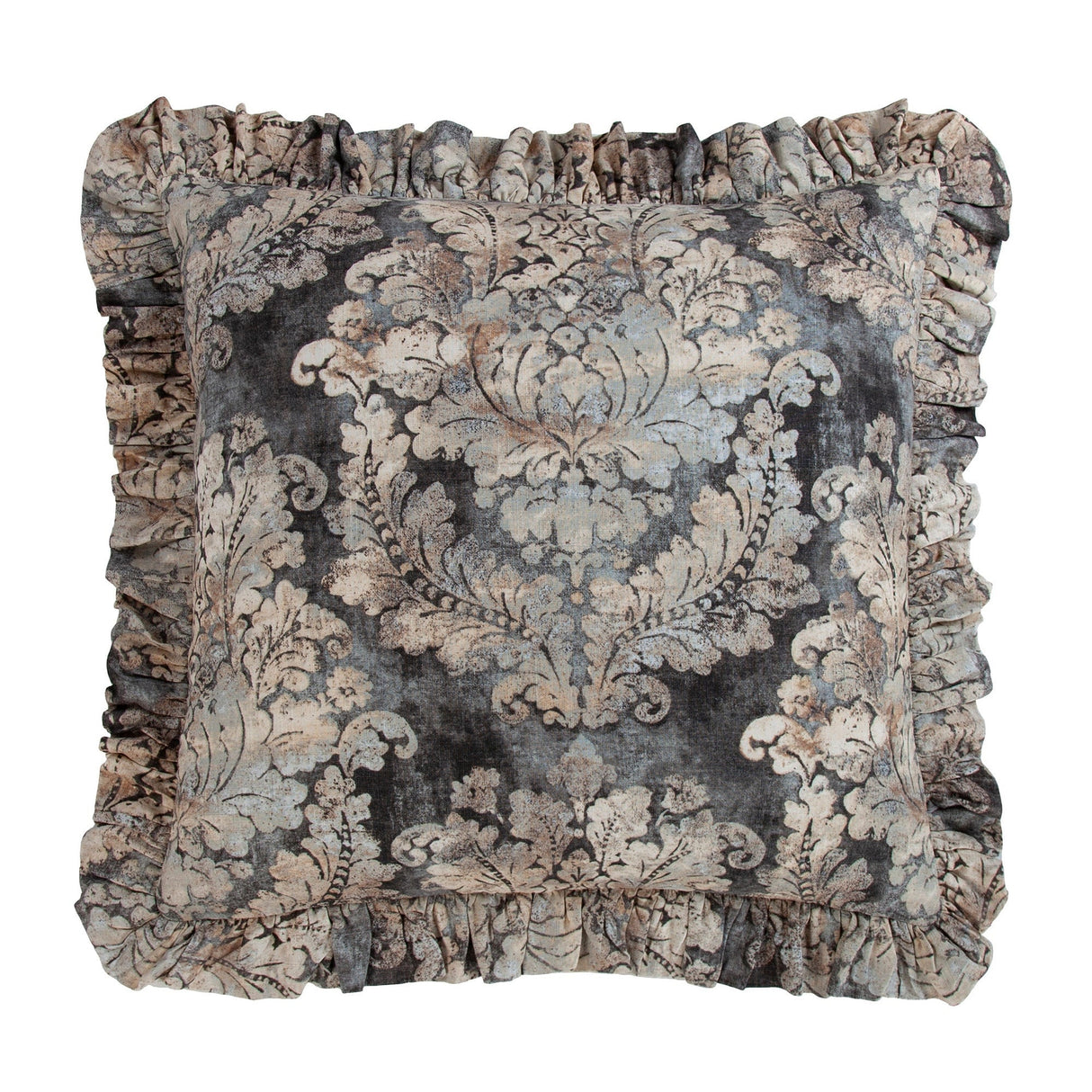 HiEnd Accents Victoria Ruffled Euro Sham, 27"x27"