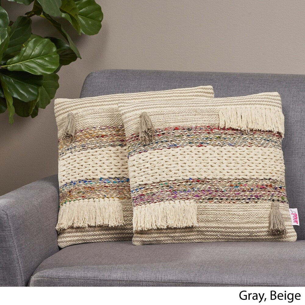 Gilpin Modern Handcrafted Fabric Dog Throw Pillow by Christopher Knight Home