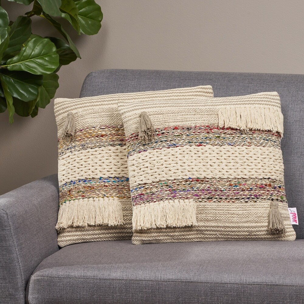 Gilpin Modern Handcrafted Fabric Dog Throw Pillow by Christopher Knight Home