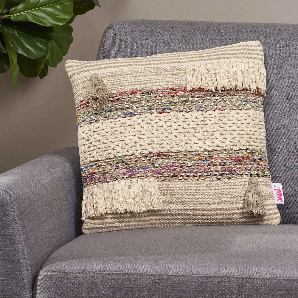 Gilpin Modern Handcrafted Fabric Dog Throw Pillow by Christopher Knight Home