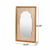 Hickok Traditional Handcrafted Embossed Rectangular Mirror by Christopher Knight Home - 42.00" L x 28.00" W x 1.75" D