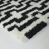 Hideki Modern Geometric Shag Area Rug