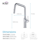 Brass High Arc Single Lever Kitchen Faucet with Pull Down Sprayer