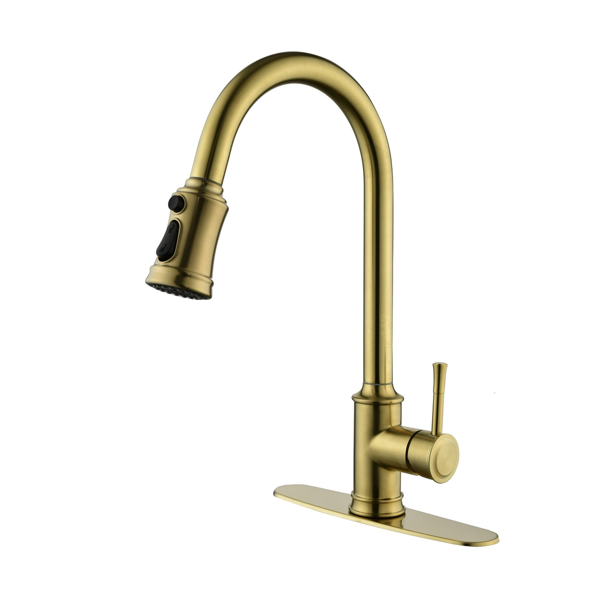 High Arc Stainless Steel Kitchen Faucet with Pull Down Sprayer