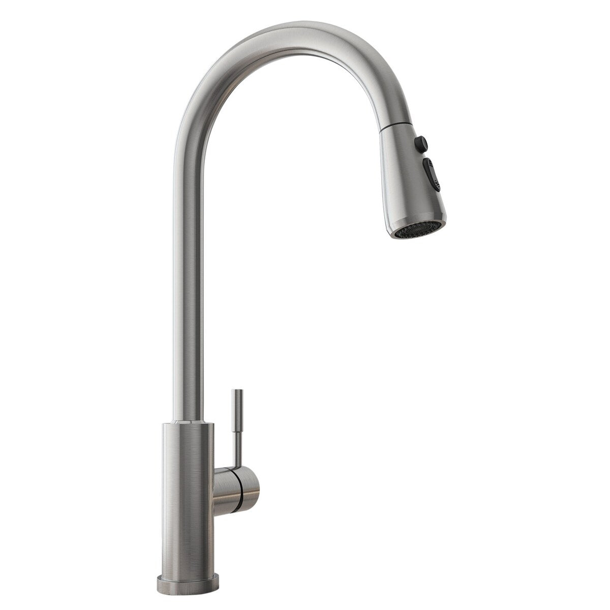 High Arc Stainless Steel Touch Control Kitchen Sink Faucet with 2-Function Sprayer