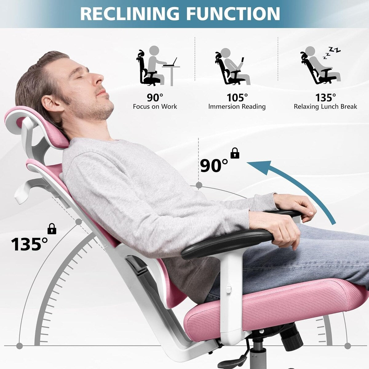 High Back Computer Gaming Chair Comfy Big and Tall Home Office Chair Overstock