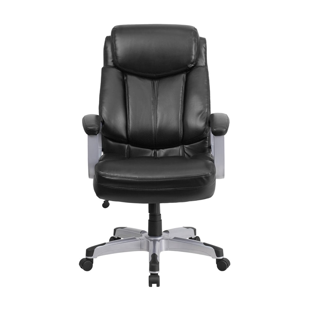 High Back Design Big and Tall Black Fabric Executive Office Chair