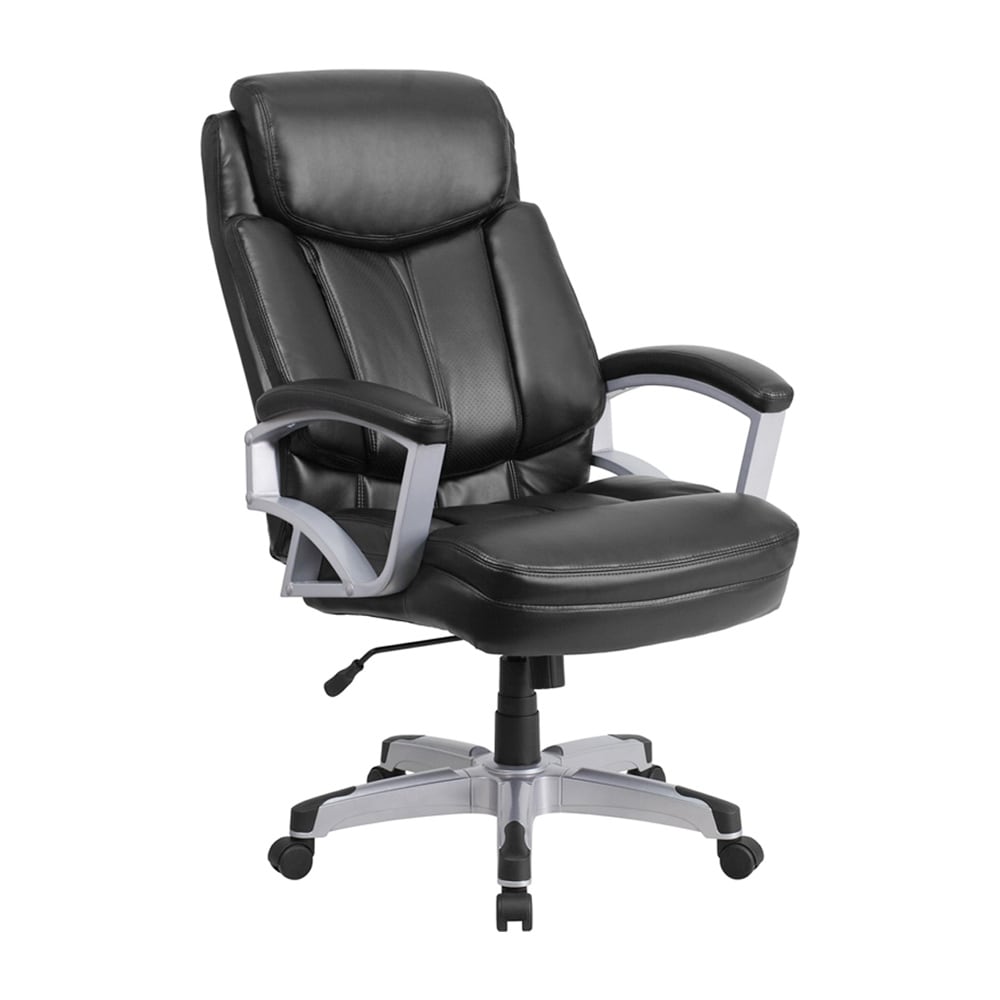 High Back Design Big and Tall Black Fabric Executive Office Chair