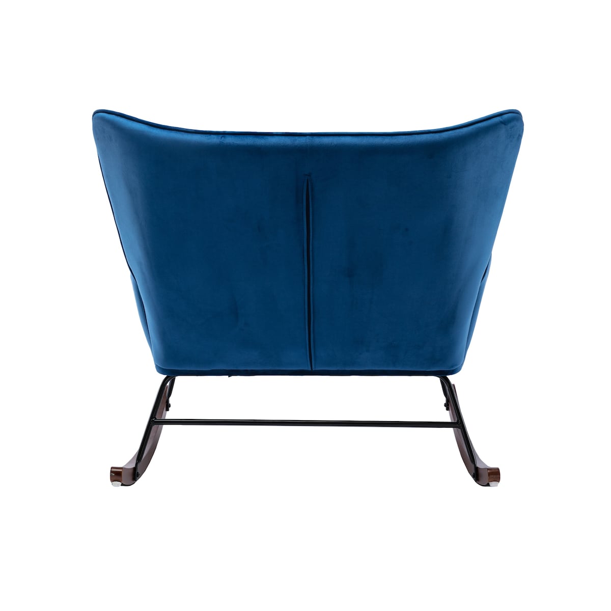 High Back Rocking Sofa, Upholstered Velvet Fabric, Solid Rubber wood Leg, For Living Room/Bedroom/Home or Office