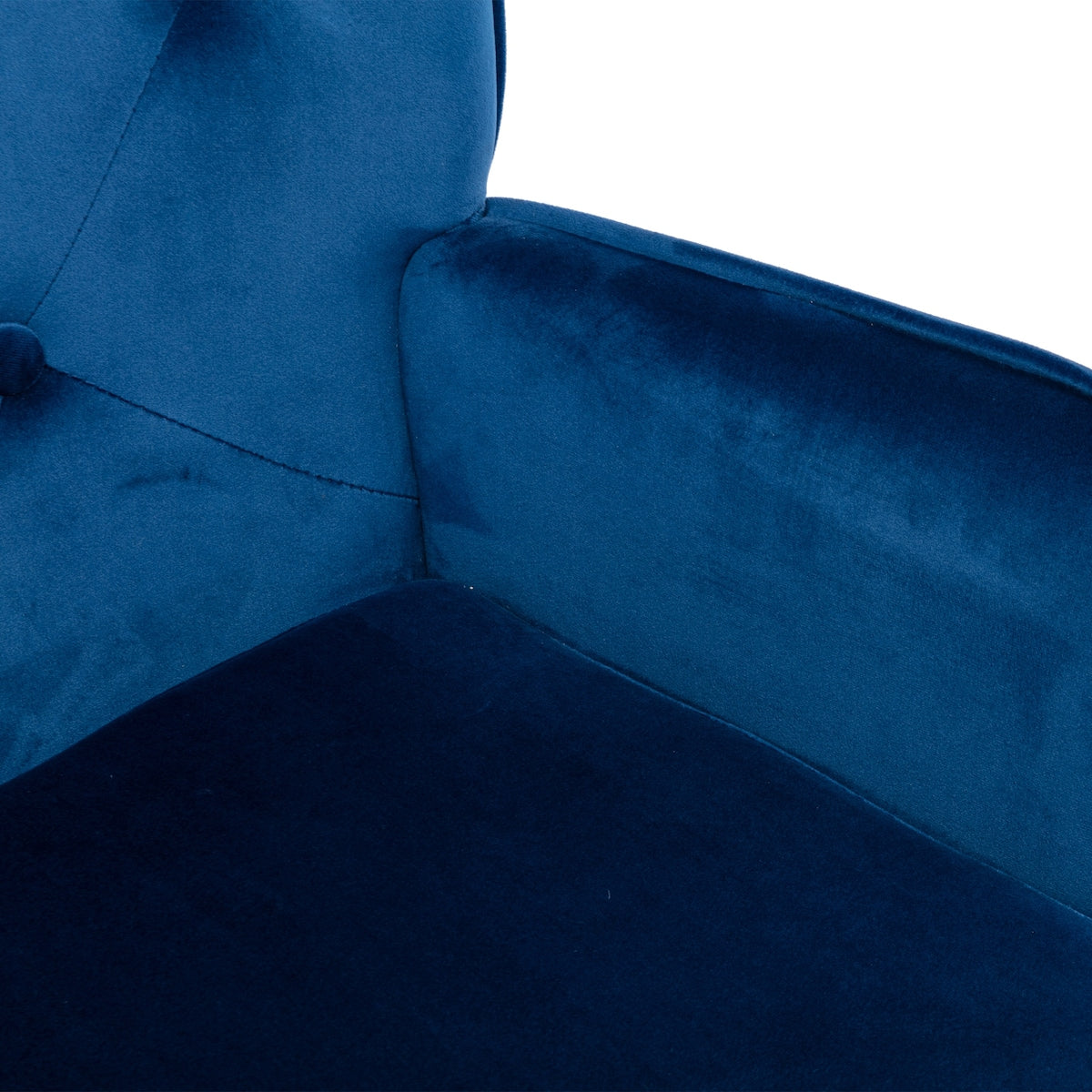 High Back Rocking Sofa, Upholstered Velvet Fabric, Solid Rubber wood Leg, For Living Room/Bedroom/Home or Office