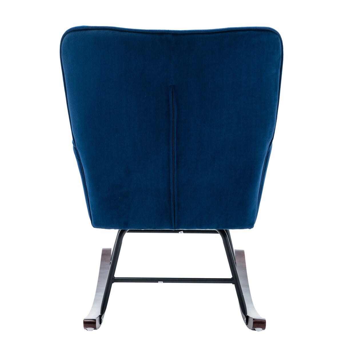 High Backrest & Cozy Armrest Velvet Rocking Chair Living Room Accent Chair Ergonomic Chair