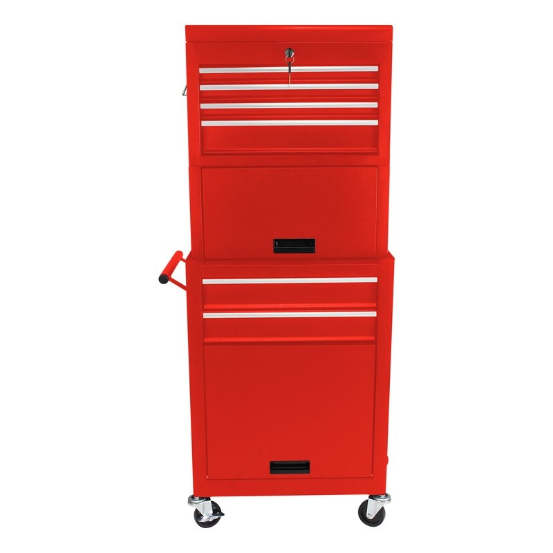 Rolling Tool Chest Storage Cabinet Tool Box with Wheels & 6 Drawers