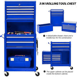 Rolling Tool Chest Storage Cabinet Tool Box with Wheels & 6 Drawers