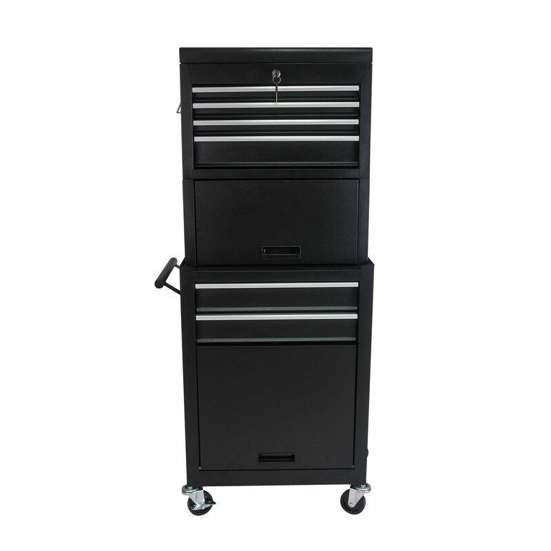 Rolling Tool Chest Storage Cabinet Tool Box with Wheels & 6 Drawers