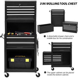 Rolling Tool Chest Storage Cabinet Tool Box with Wheels & 6 Drawers