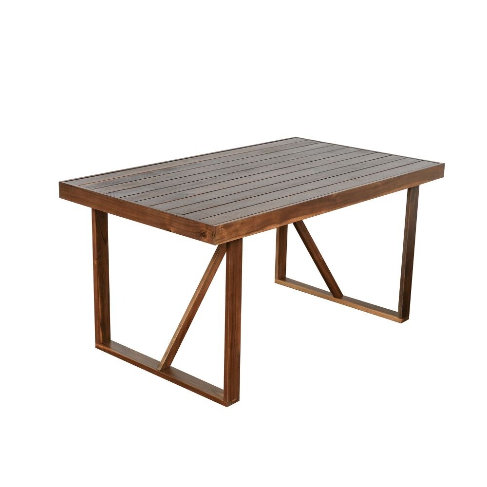 High-Quality Acacia Wood Outdoor Table and Chair Set, Suitable for Patio, Balcony, Backyard