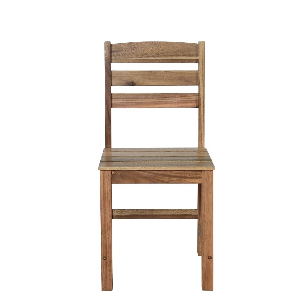 High-Quality Acacia Wood Outdoor Table and Chair Set, Suitable for Patio, Balcony, Backyard