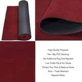 High-Quality Outdoor/Indoor Carpet Runner Rug with Non-Slip PVC Backing 36'' wide