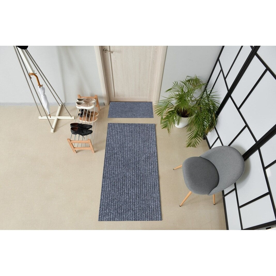 High-Quality Outdoor/Indoor Carpet Runner Rug with Non-Slip PVC Backing 36'' wide
