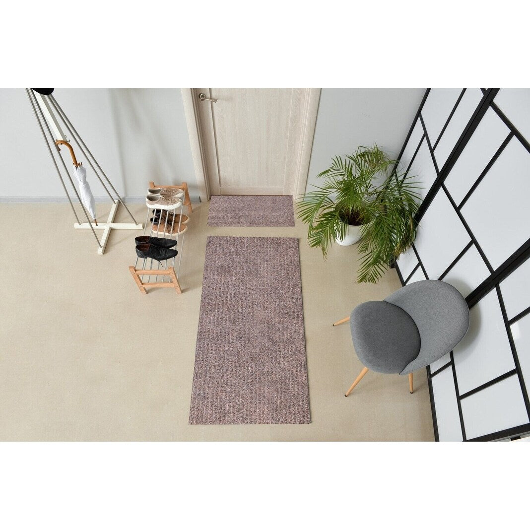 High-Quality Outdoor/Indoor Carpet Runner Rug with Non-Slip PVC Backing 36'' wide