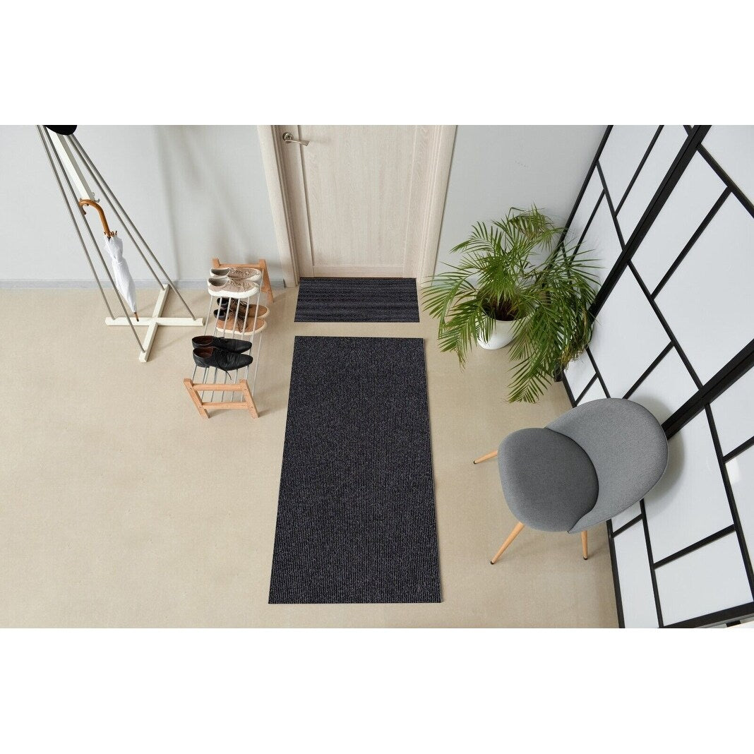 High-Quality Outdoor/Indoor Carpet Runner Rug with Non-Slip PVC Backing 42'' wide