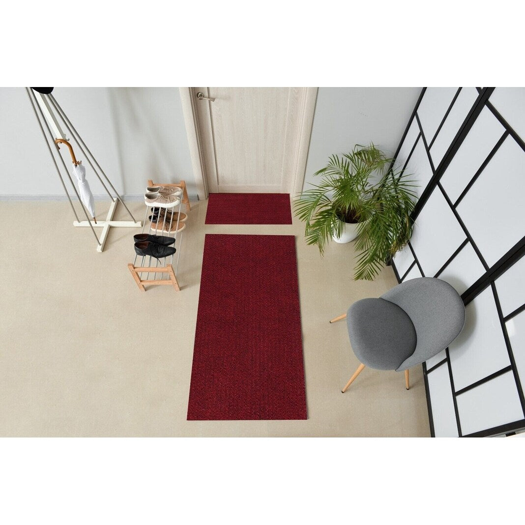 High-Quality Outdoor/Indoor Carpet Runner Rug with Non-Slip PVC Backing 42'' wide