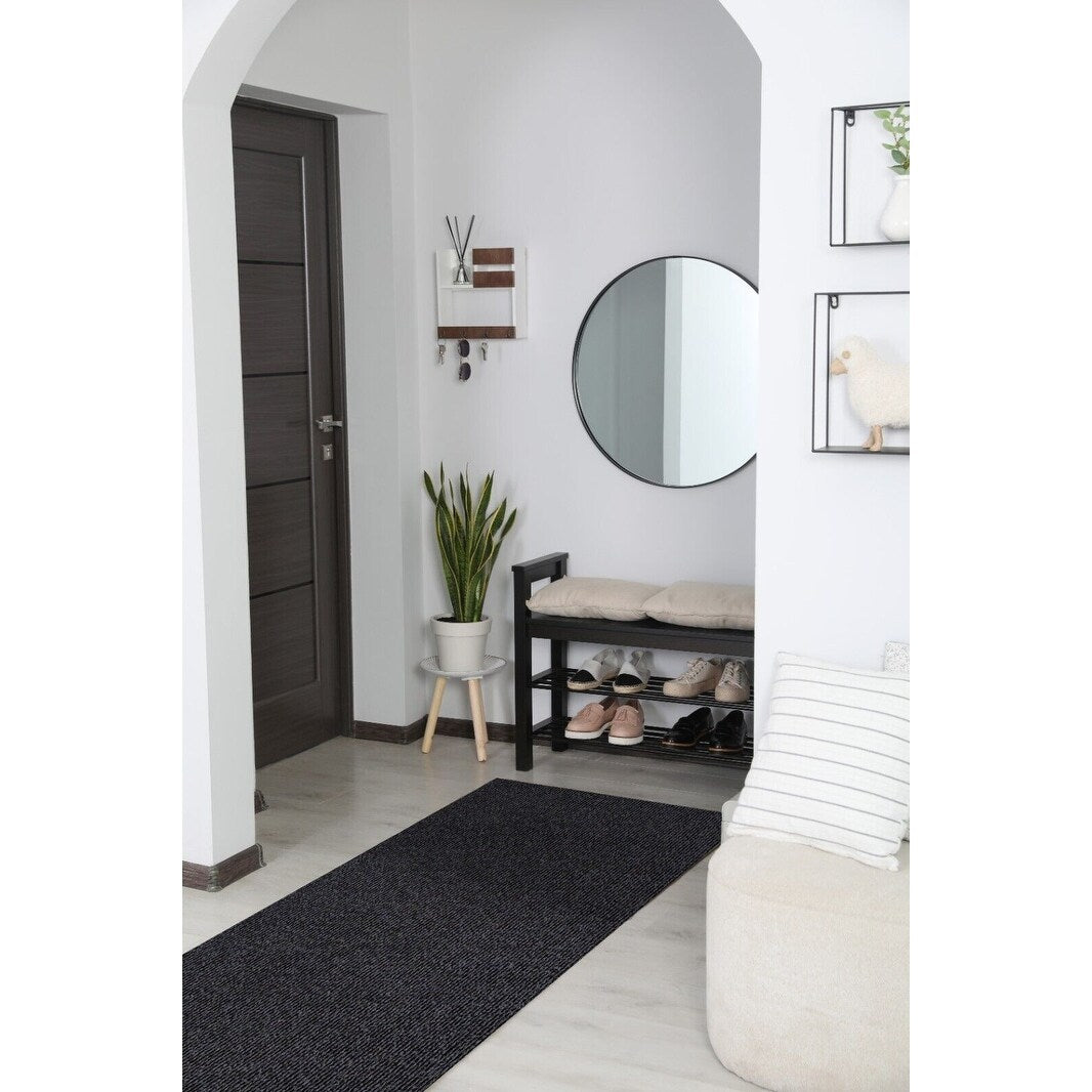 High-Quality Outdoor/Indoor Carpet Runner Rug with Non-Slip PVC Backing 42'' wide