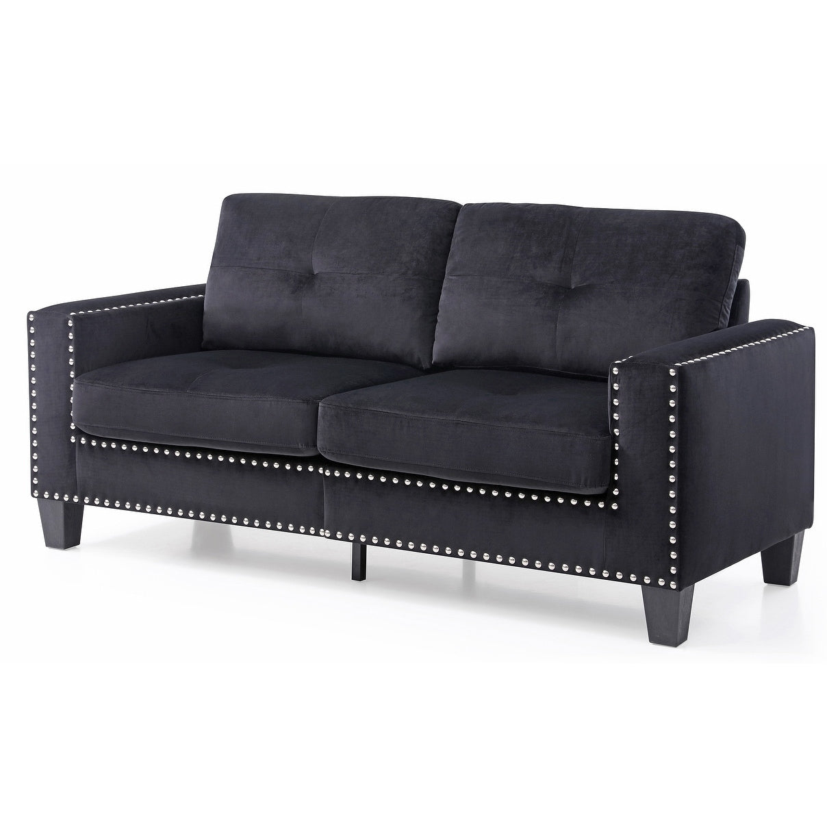 High Quality Velvet with Nailhead trim Sofa