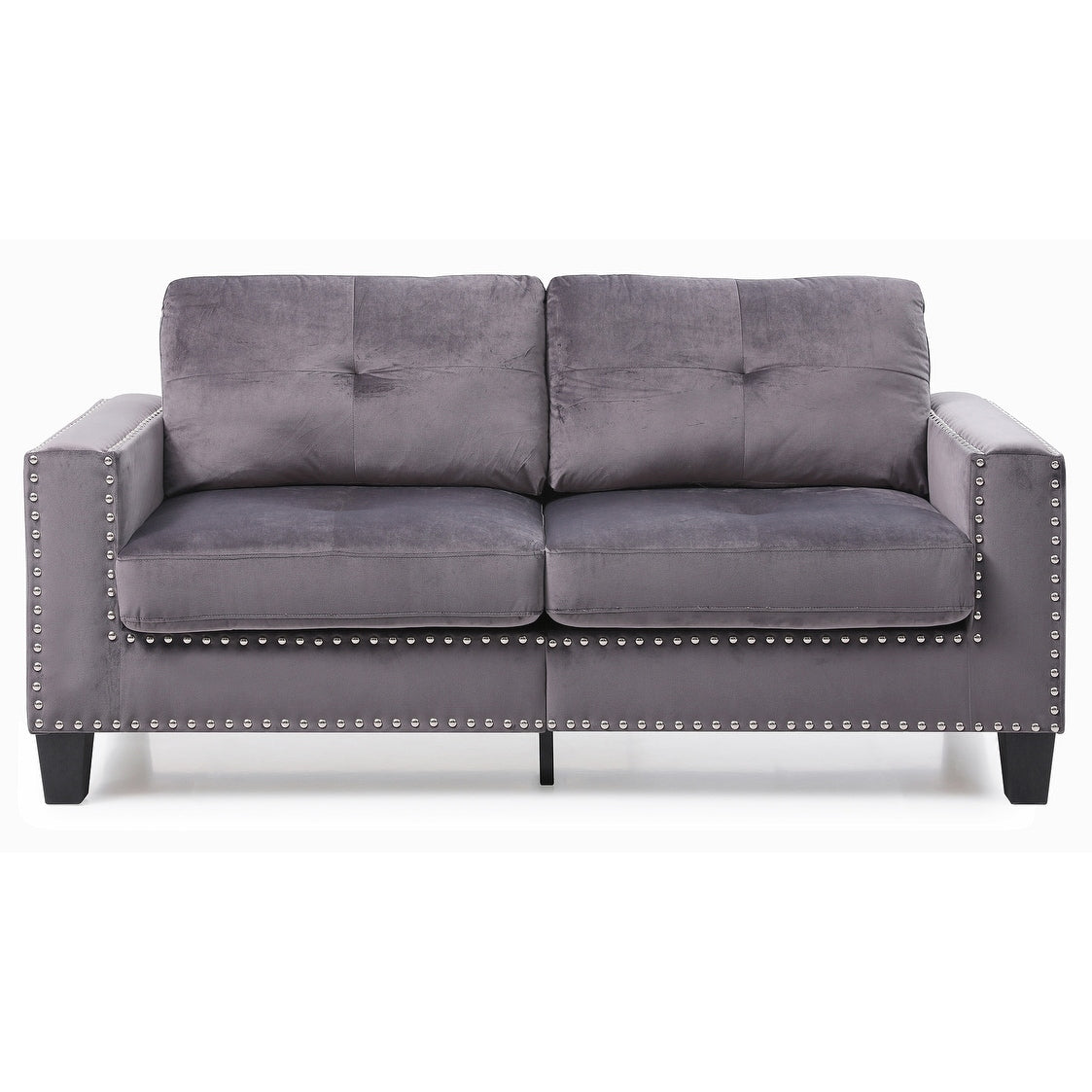 High Quality Velvet with Nailhead trim Sofa