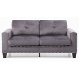 High Quality Velvet with Nailhead trim Sofa