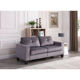 High Quality Velvet with Nailhead trim Sofa