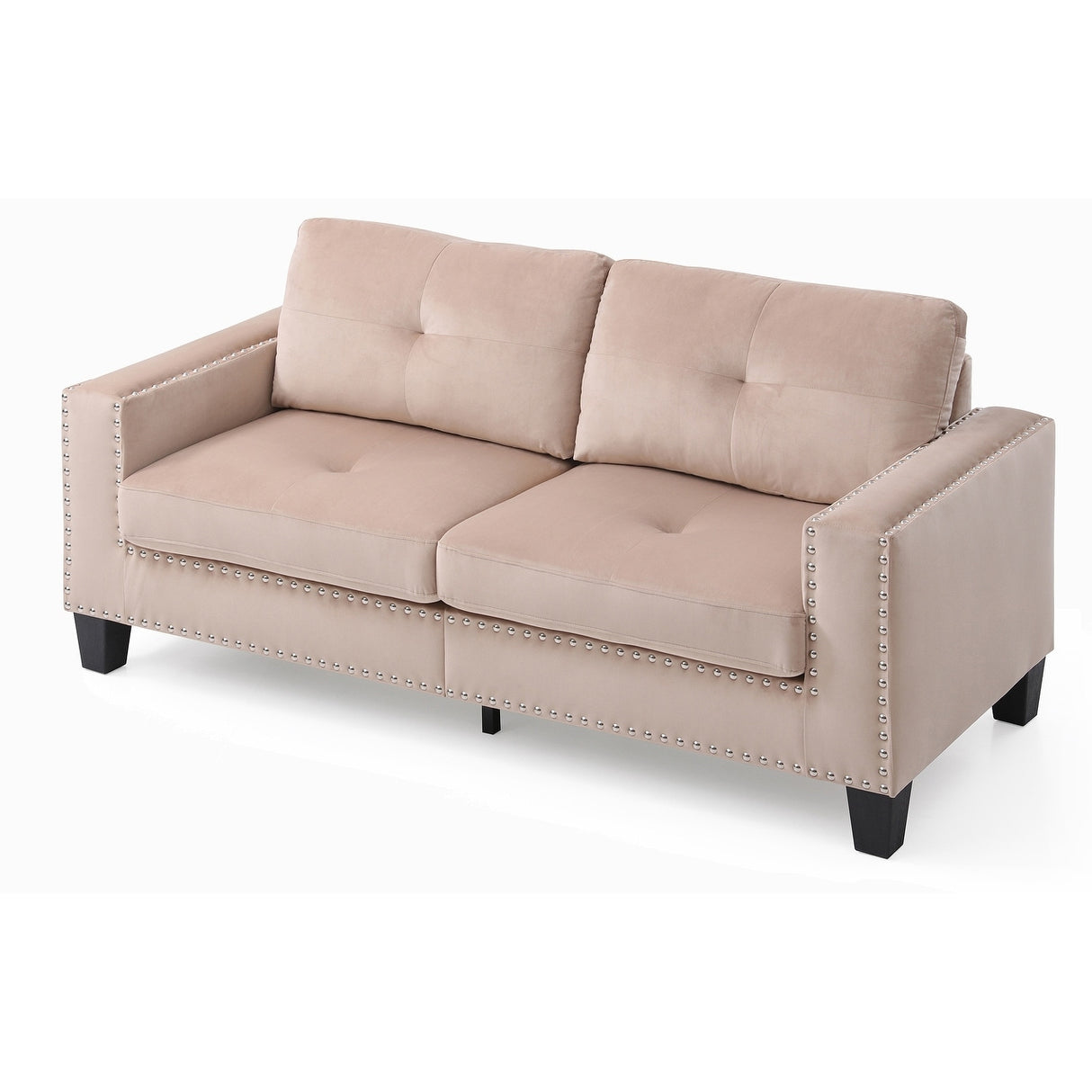 High Quality Velvet with Nailhead trim Sofa