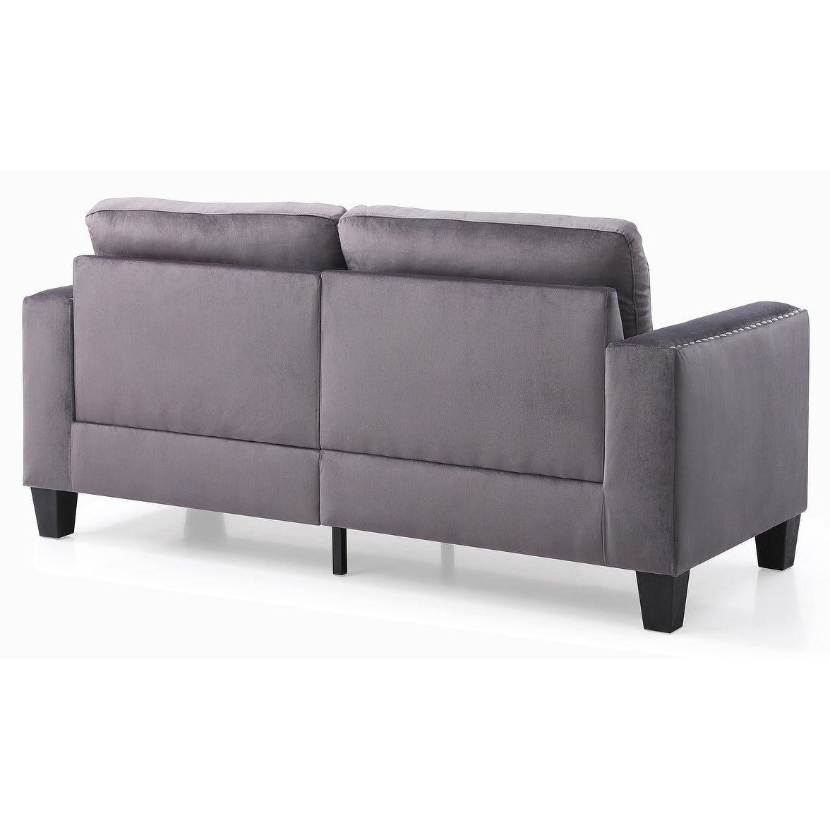 High Quality Velvet with Nailhead trim Sofa