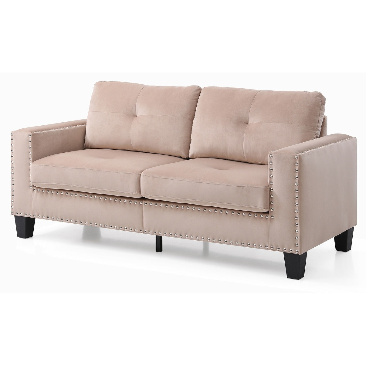 High Quality Velvet with Nailhead trim Sofa