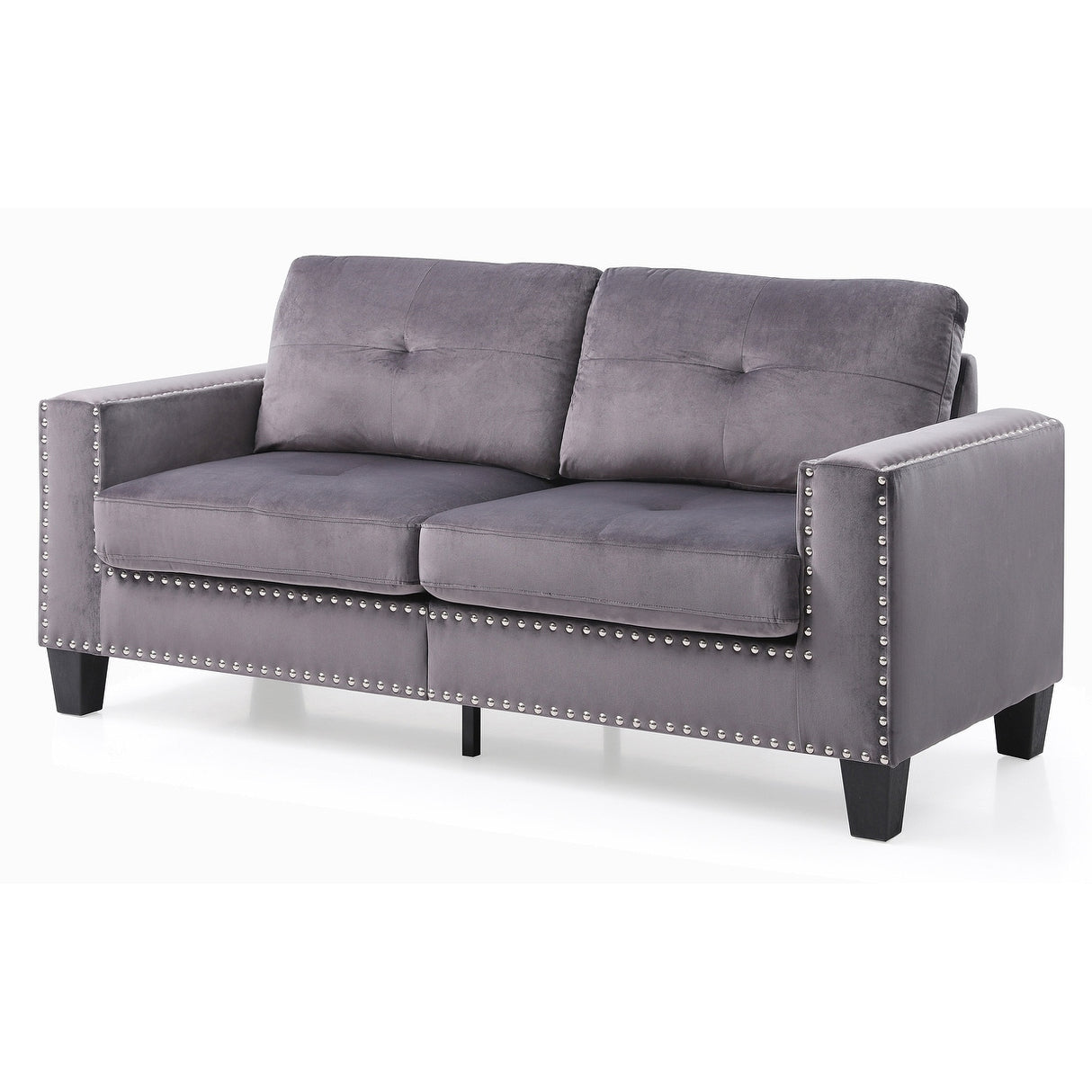 High Quality Velvet with Nailhead trim Sofa